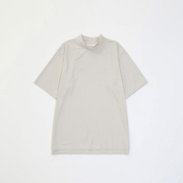 MOCK NECK TEE *パールグレー*