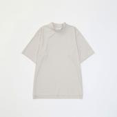 MOCK NECK TEE *パールグレー*