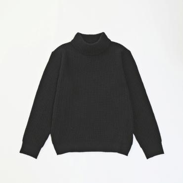 MOCK NECK KNIT *ブラック*