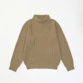 MOCK NECK KNIT *ブラウン*