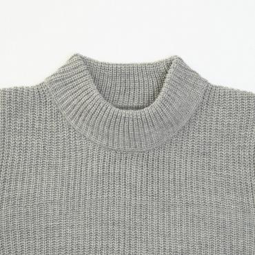 MOCK NECK KNIT *グレー*