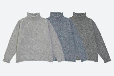 HI-NECK BIG KNIT *ブラック*