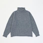 HI-NECK BIG KNIT *ブルー*