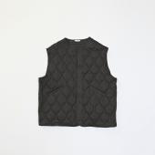 QUILTED BIG VEST *ブラック*