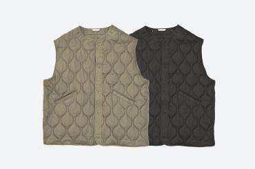 QUILTED BIG VEST *ブラック*