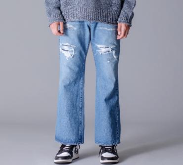 BOOTCUT DENIM PANTS *ライトブルー*