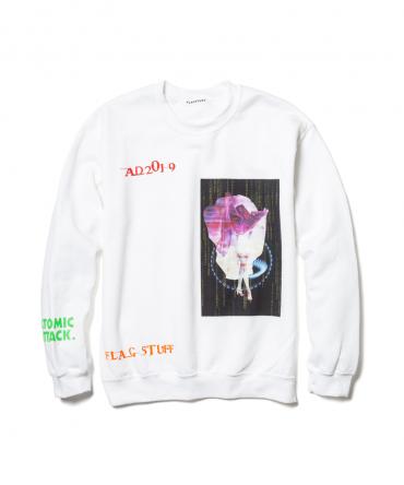 "ATMIC ATTACK" SWEAT *ホワイト*