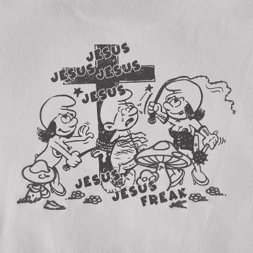 Jesus big silhouette tee *フロストグレー*