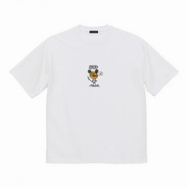 Mad tiger embroidart big silhouette tee *ホワイト*