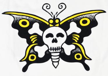 SKULL BURTTERFLY T-SHIRT *ホワイト*