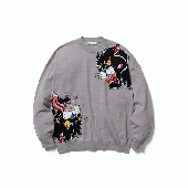 "TIGER"COTTON SWEATER *グレー*