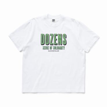 DOZENS TEE *ホワイト×グリーン*