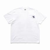 CIRCLE POCKET TEE *ホワイト×ネイビー*