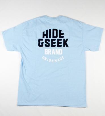 HIDE&SEEK POCKET S/S TEE *サックス*