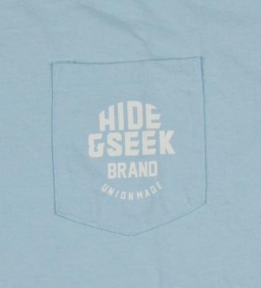 HIDE&SEEK POCKET S/S TEE *サックス*