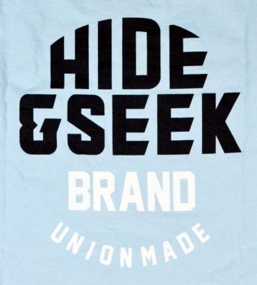 HIDE&SEEK POCKET S/S TEE *サックス*