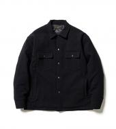 QUILTING WOOL SHIRTS *ダークネイビー*