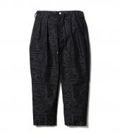 "TWO DOLLARS" FORWARD PLEATS PANTS *ブラック*