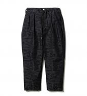 "TWO DOLLARS" FORWARD PLEATS PANTS *ブラック*