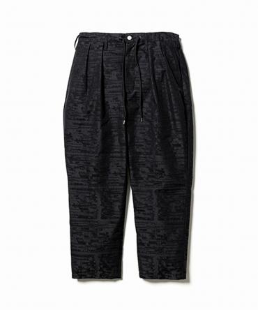 "TWO DOLLARS" FORWARD PLEATS PANTS *ブラック*