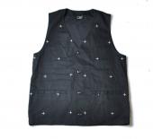 B×H CROSS VEST *ブラック/ホワイト*