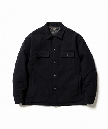 QUILTING WOOL SHIRTS *ダークネイビー*