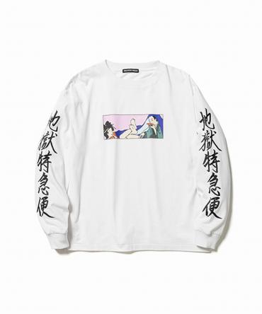 "地獄特急便" STYLE1 L/S Tee *ホワイト*