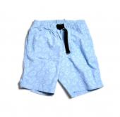 PAISLEY CHAMBRAY EASY SHORTS *サックス*