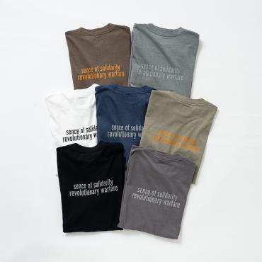 CIRCLE POCKET TEE BACK PRINT *ホワイト*