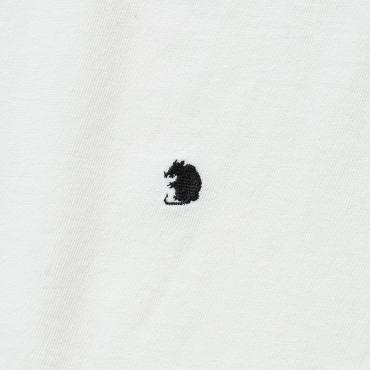 CIRCLE POCKET TEE BACK PRINT *ホワイト*