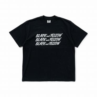 BLACK and YELLOW TEE *ブラック*