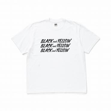 BLACK and YELLOW TEE *ホワイト*