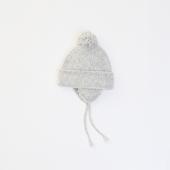 xCA4LA EAR FLAP KNIT CAP *ライトグレー*