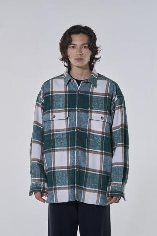 BIG CHECK SHIRTS *グリーン*