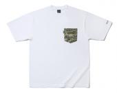 GHOSTLION CAMO POCKET T *ホワイト*