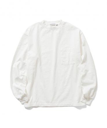 US Fabric POCKET L/S Tee *ホワイト*