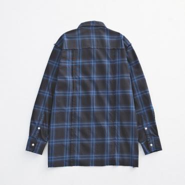 DAMEGE CHECK SHIRTS *ブルー*