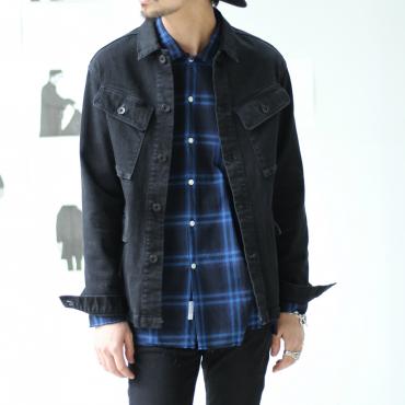 DAMEGE CHECK SHIRTS *ブルー*