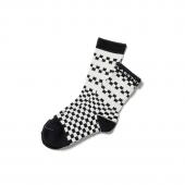 4LINE CHECKER FLAG SOX *ブラック×ホワイト*