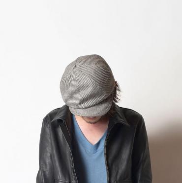 CASHMERE MIX BIG HUNTING CAP *グレー*