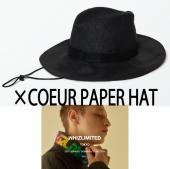 ×COEUR PAPER HAT /BLACK