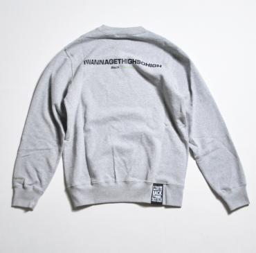 ZIG ZAG CREW SWEAT *ミックスグレー*