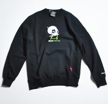 ZIG ZAG CREW SWEAT **ブラック*