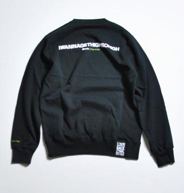 ZIG ZAG CREW SWEAT **ブラック*