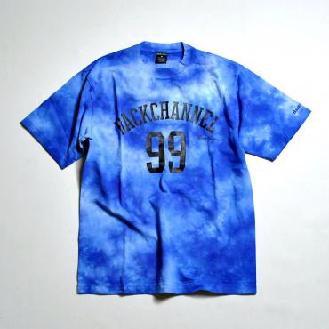 COLLEGE LOGO TIE DYE T **ブルー*