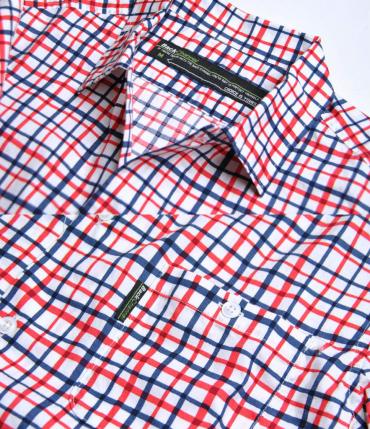 COTTON CHECK SHIRT*レッドチェック*