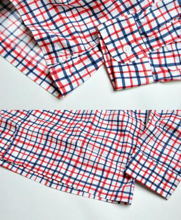 COTTON CHECK SHIRT*レッドチェック*