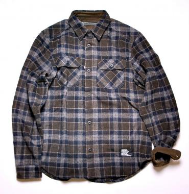 SHAGGY WOOL CPO SHIRT*グレー*