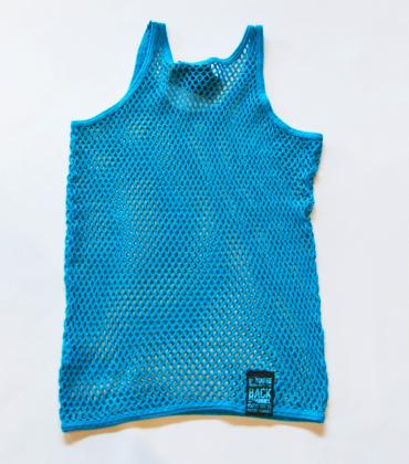 MESH TANK TOP **サックス*