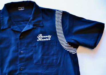 B×H BOWLING SHIRTS *ブラック/ホワイト*